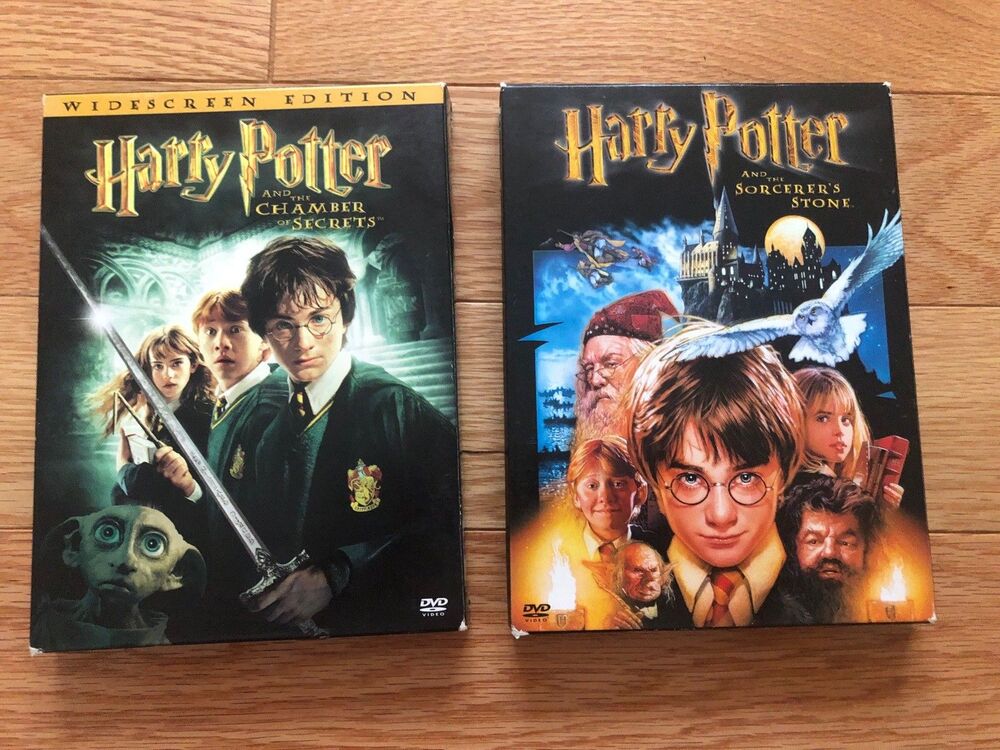 Sorcerer's Stone + Chamber of Secrets Harry Potter DVD Lot of 2